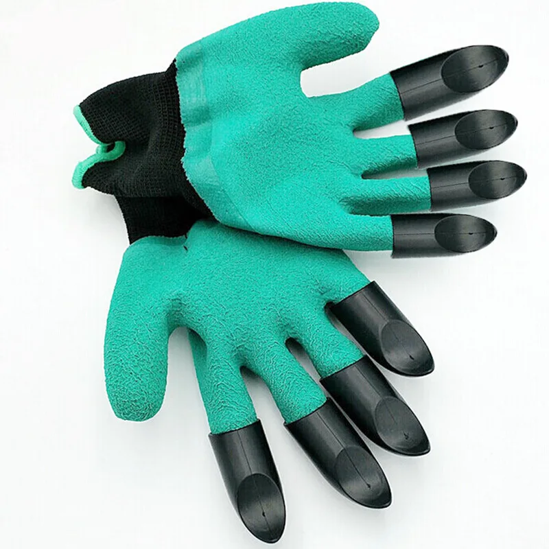 Rubber  Garden Genie Gloves Rubber  Safety Gardening Gloves tools  For Soil Flip Man  Protection Hand Garden Tools