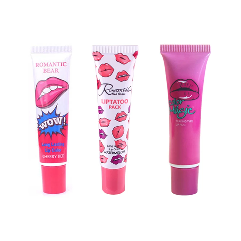 New Brand Easy Peel Off Lip Gloss Mask Waterproof Long Lasting Makeup Tattoo Matte Tint Lip Gloss Lipstick Women Balm Cosmetic