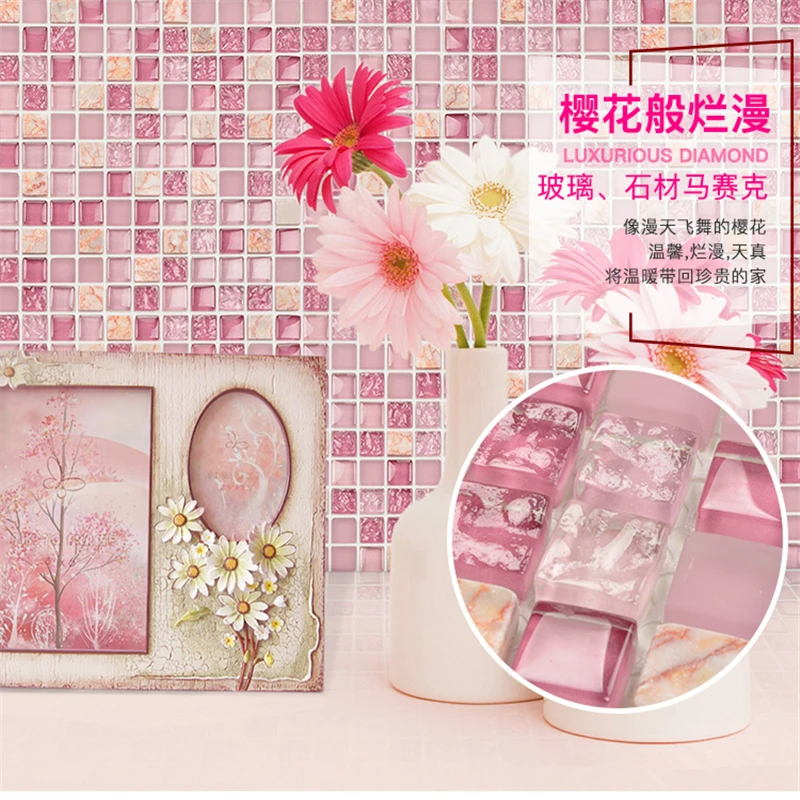 Сладкие конфеты розовый кристалл стекло микс мраморный камень мозаика ...