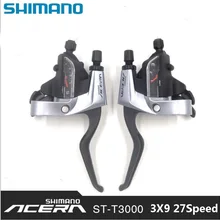 SHIMANO Acera горный велосипед ST-M390/T3000 рычаг переключения ручного тормоза 3*9 Скорость 24s MTB велосипед соединенный DIP переключатель велосипеда