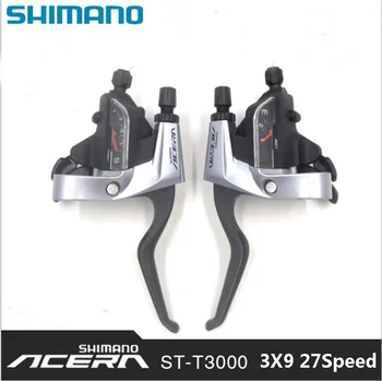 

SHIMANO Acera Mountain bike ST-M390/T3000 shift brake lever 3*9 speed 24s MTB bicycle bike Conjoined DIP Bicycle Derailleur