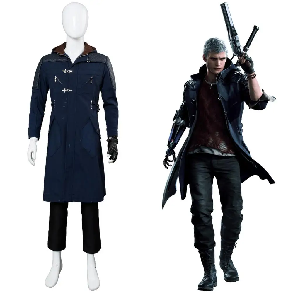 Игра Nero для косплея костюм чехлы телефонов Тренч куртка перчатки способный
