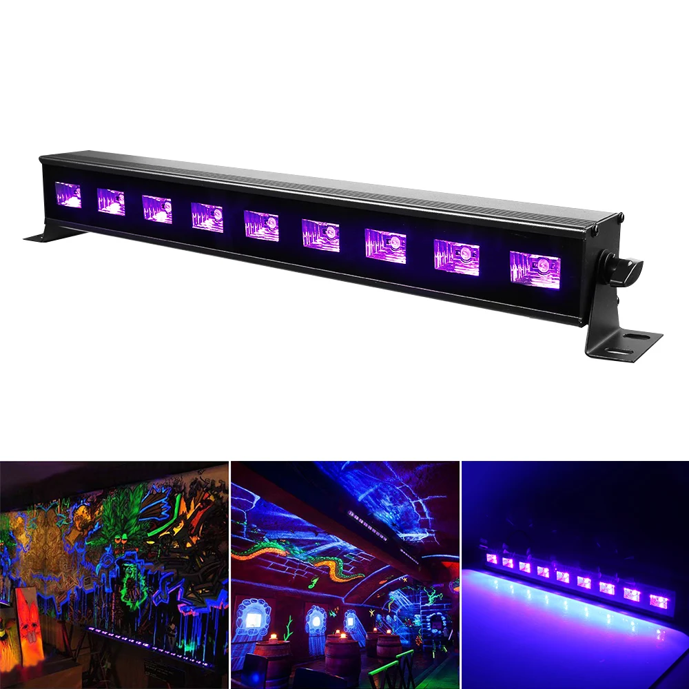 

High Power 9LEDx3W Led Bar Black light UV Purple LED Wall Washer Lamp Landscape Wash Wall Lights for Outdoor Indoor Decoration