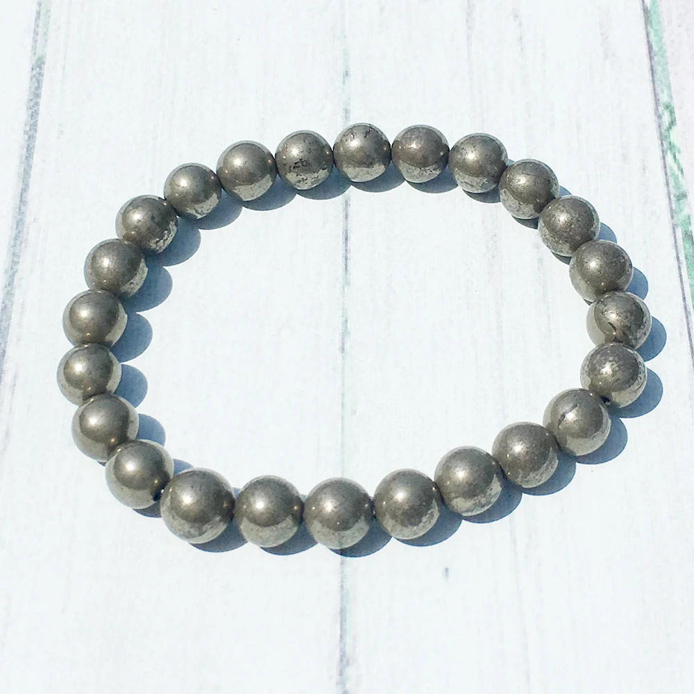Ruberthen A Grand Pyrite Штабелируемый браслет мужские браслеты Mala Beads ювелирные изделия