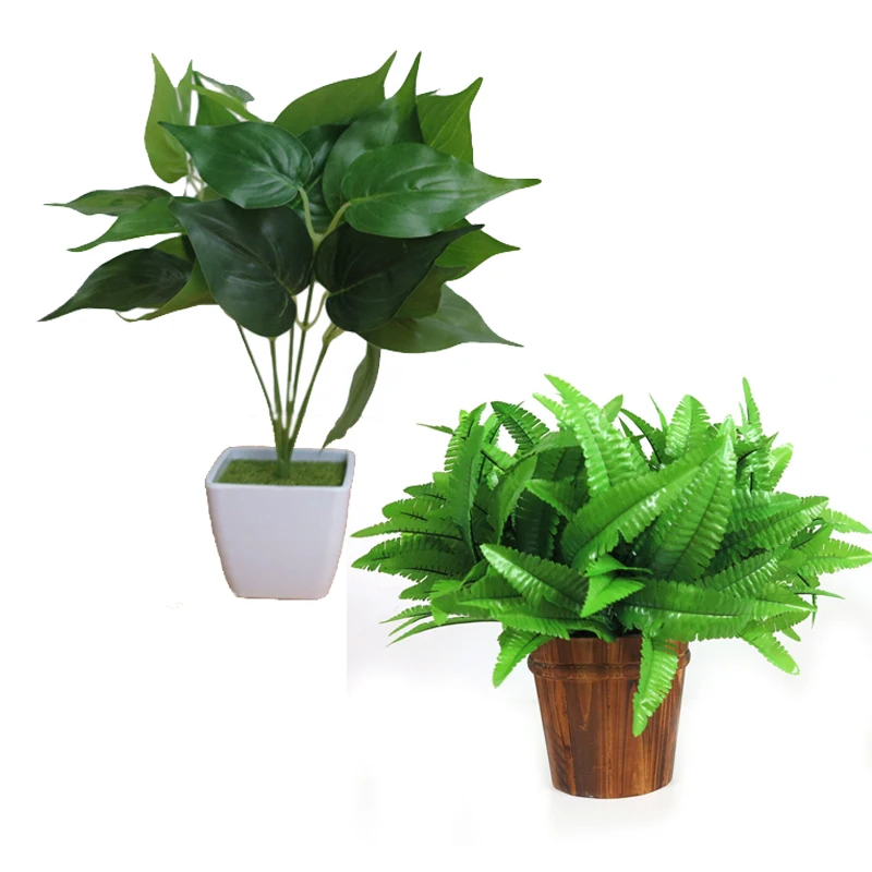 Persian Grass Evergreen Grass Artificial Green Plant Raw Silk Fake Plants Home Wedding Party Decoration Accessories
