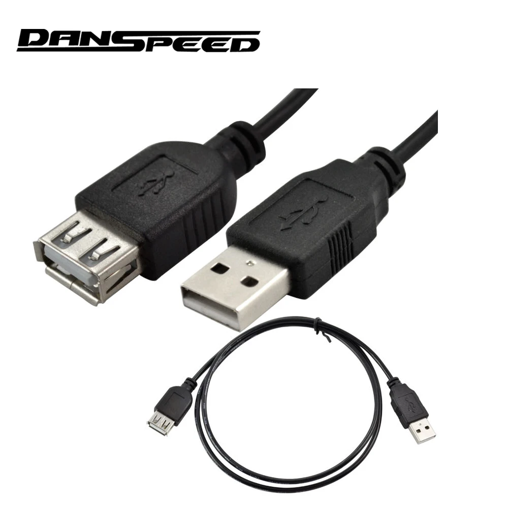Danspeed 3ft USB 2.0 Jack удлинитель шнура Провода штекер для женского Длина 90 см ПК Macbook