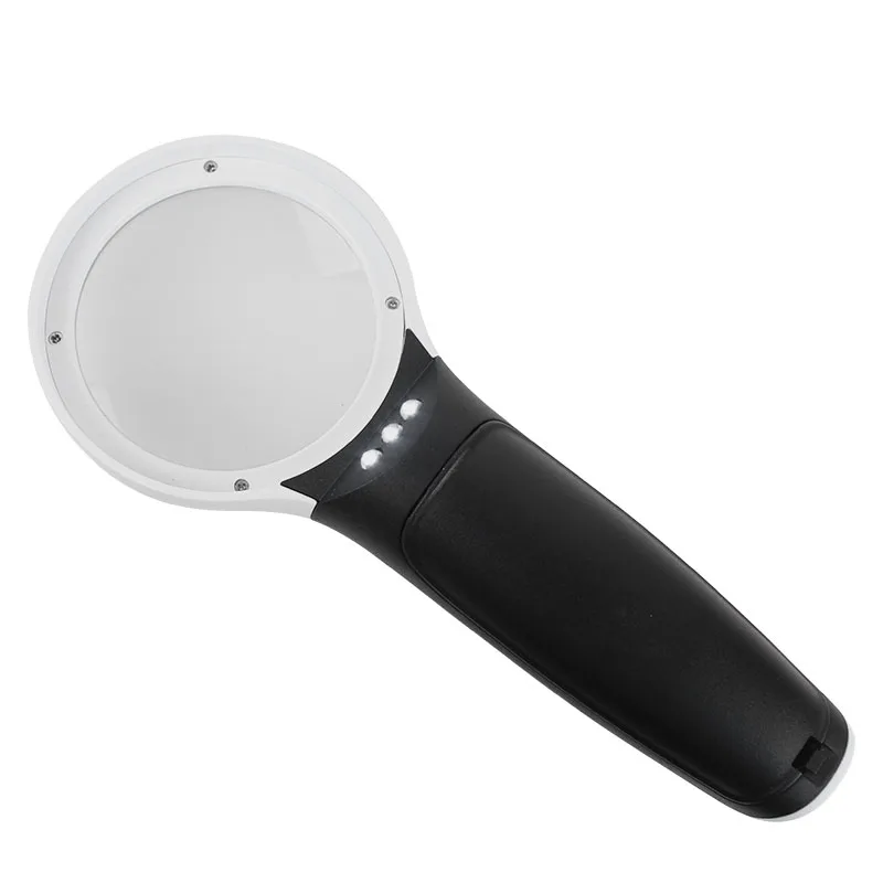 Buy 3X Handheld Magnifier with 3 LED Illuminated High