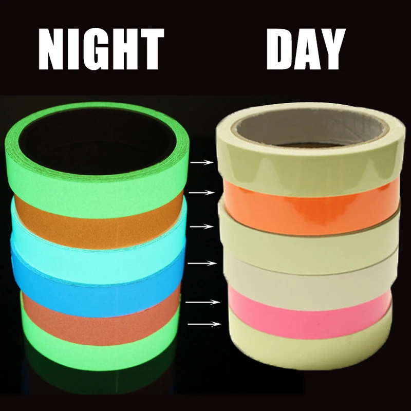 3M Luminous Tape Self-adhesive Glow In The Dark Safety Stage Sticker Home Decor