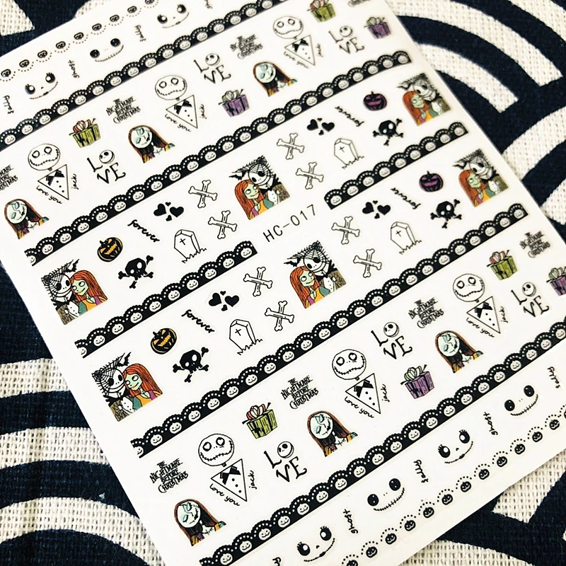 

HC-17 COLORFUL kuloucolorful letters 3d nail art stickers decal template diy nail tool decorations