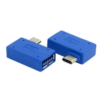 

10pcs/lot CY USB-C Type-C to USB 3.0 Female OTG Adapter Right Angled 90D for Laptop & Phone
