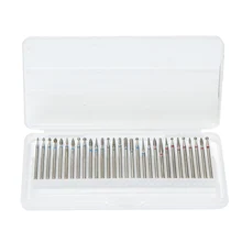 30 шт./компл. сверло для дизайна ногтей набор сверл с бриллиантовой крошкой роторный Бур резак чистые файлы электрические станки Прямая поставка