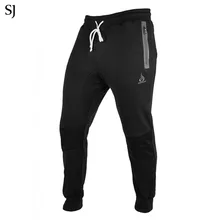 Мужские Штаны бодибилдинг хлопок Костюмы уличные брюки Фитнес Jogger тренировочные Штаны Повседневное тренировочные штаны