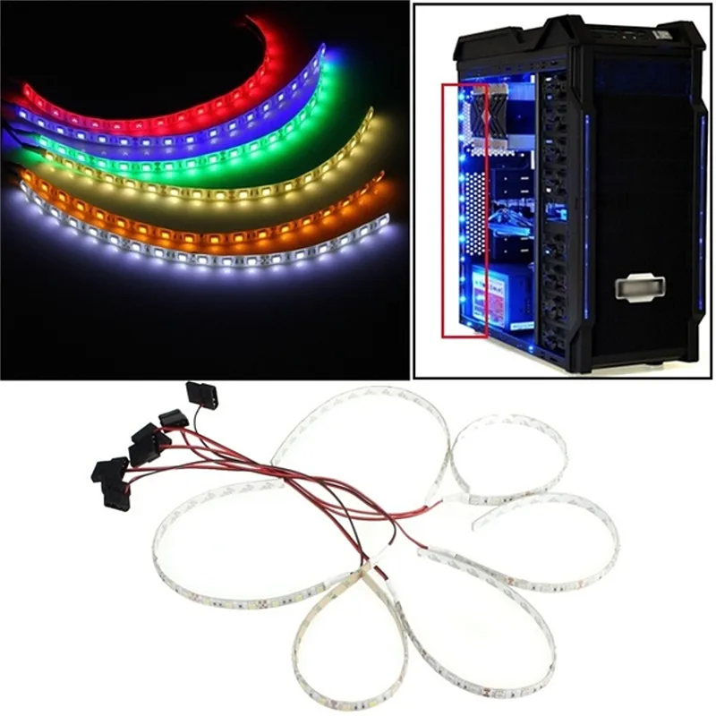 50 см 1 м 2 3 SMD 5050 шт. компьютер сделай сам декоративный светильник ing чехол