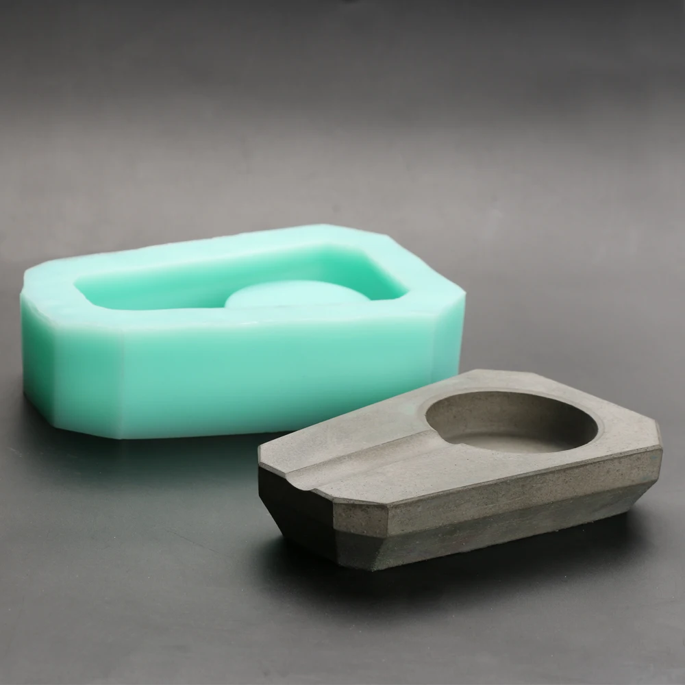 Silica gel mold Cement ashtray concrete cigar mould silicone mold
