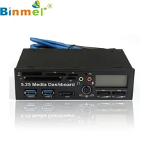 5,25 дюймовый USB 3,0 высокоскоростной медиа приборная панель передняя панель ПК мультикардридер Nov9