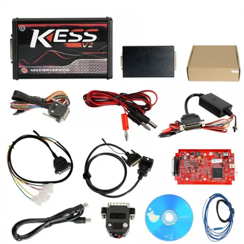 Топ V2.47 KESS V2 V5.017 KESS V2 2,47 OBD 5,017 2,47 тюнинговый комплект без ограничения маркера бесплатное использование - Color: best kess red full