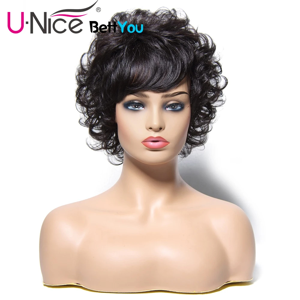 Unice Hair Bettyou Wig Short Wave Wigs 100 Brazilian Remy Human Hair