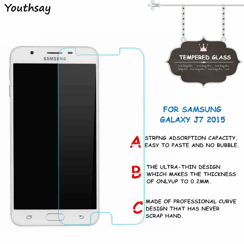 Стекло для Samsung Galaxy J7 Защитная пленка экрана из закаленного стекла стекло Youthsay|glass