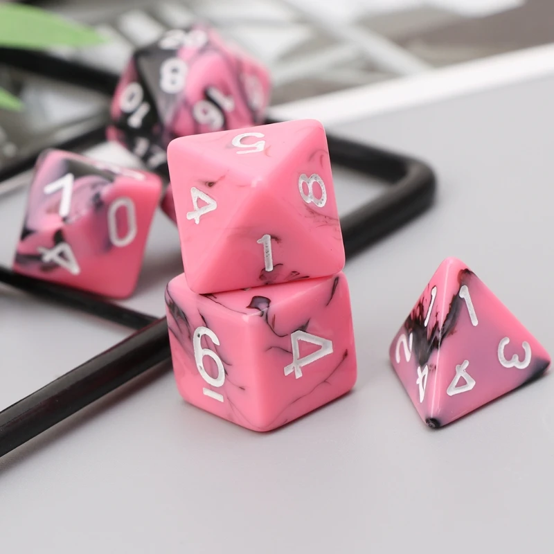 Dice 7pcs/set For TRPG Dungeons And Dragons D4-D20 Multi-sided Dices Polyhedral