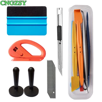 

Car Window Film Tint Tools Kit Wrap Application Squeegee With Magnetic Vinyl Safety Cutter Art Knife Sticker Fixing Holder K93
