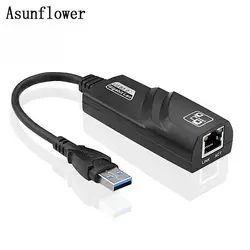 USB 3,0 Ethernet сетевой карты сетевой адаптер 10/100/1000 Мбит/с gigabit USB Lan RJ45 Кабель-адаптер для xiaomi mi коробке Windows 10