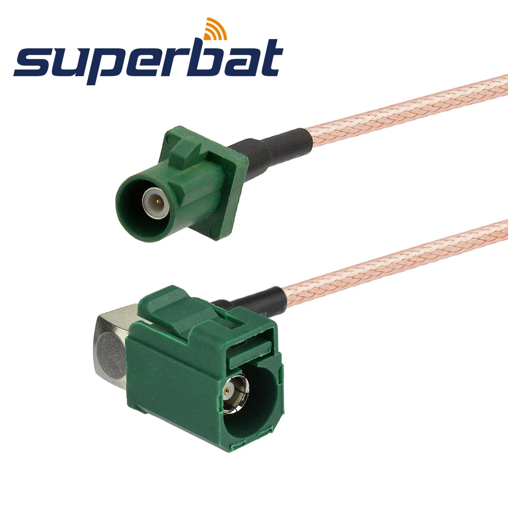 Удлинительный кабель Superbat SIRIUS RG316 FAKRA разъем E под прямым углом для подключения 6 м