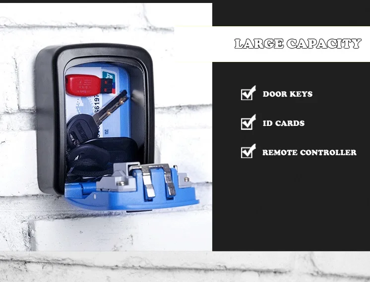 Fixado na parede escondido chave de armazenamento