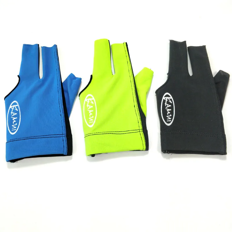 

free shipping high quality left hand Billiards Poolgloves 3colors optional black/blue/green Snooker Gloves Accessories