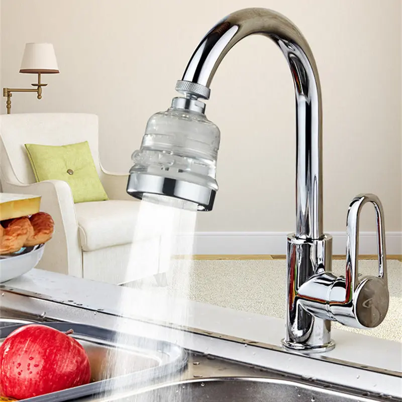 

Three functions Water Saving Aerator Water purifier Faucet Aerator with Swivel Water Bubbler Kitchen Faucet Sprayer three modes