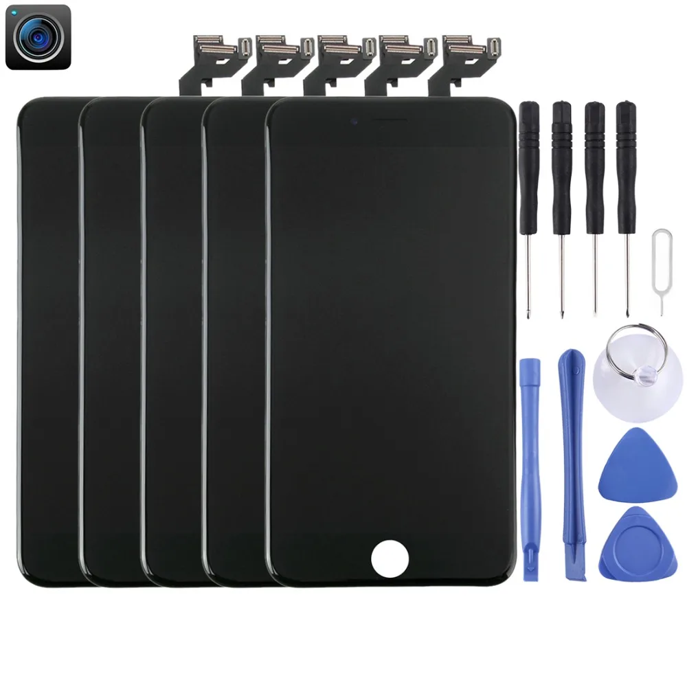 

5 PCS for iPhone 6s plus LCD Screen and Digitizer Full Assembly with Front Camera for iPhone 6s plus Screen Replacement Display