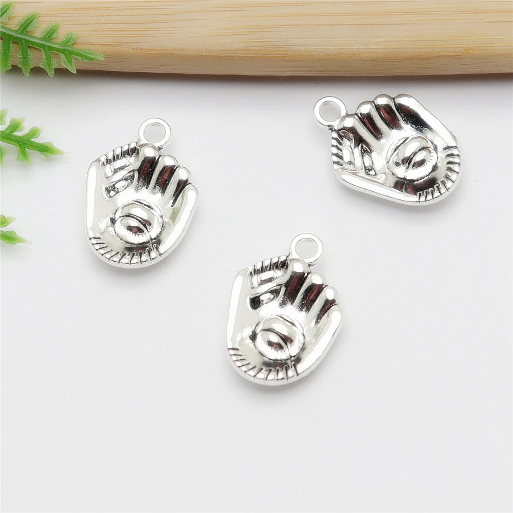 

Wholessale 36pcs/lot Baseball glove Charms Vintage Jewelry Findings fit DIY Bracelet Necklace Pendants for Jewelry Making