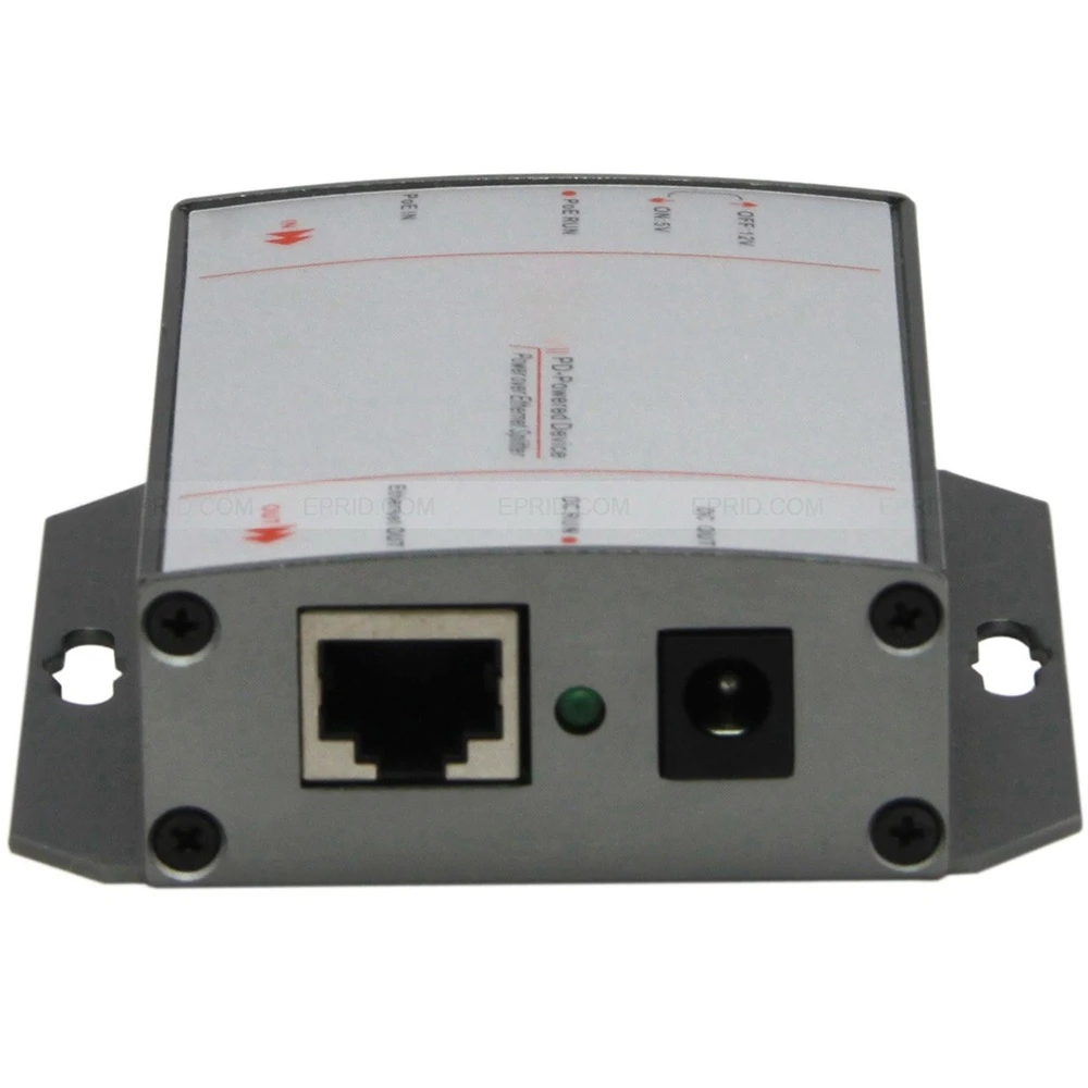 PoE Injector Splitter over Ethernet Adapter DC 5V 12V Output 1000 Mbps RJ-45 48V