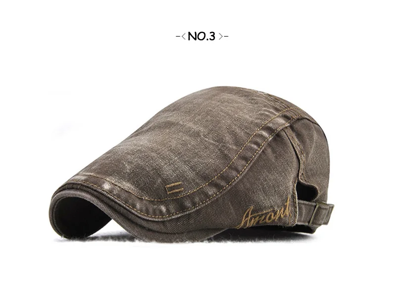Береты с вышивкой, модная кепка s для мужчин, Регулируемые дышащие шапки из хлопка, Ретро стиль, уличная Кепка, 6 цветов, KDEAM 80631