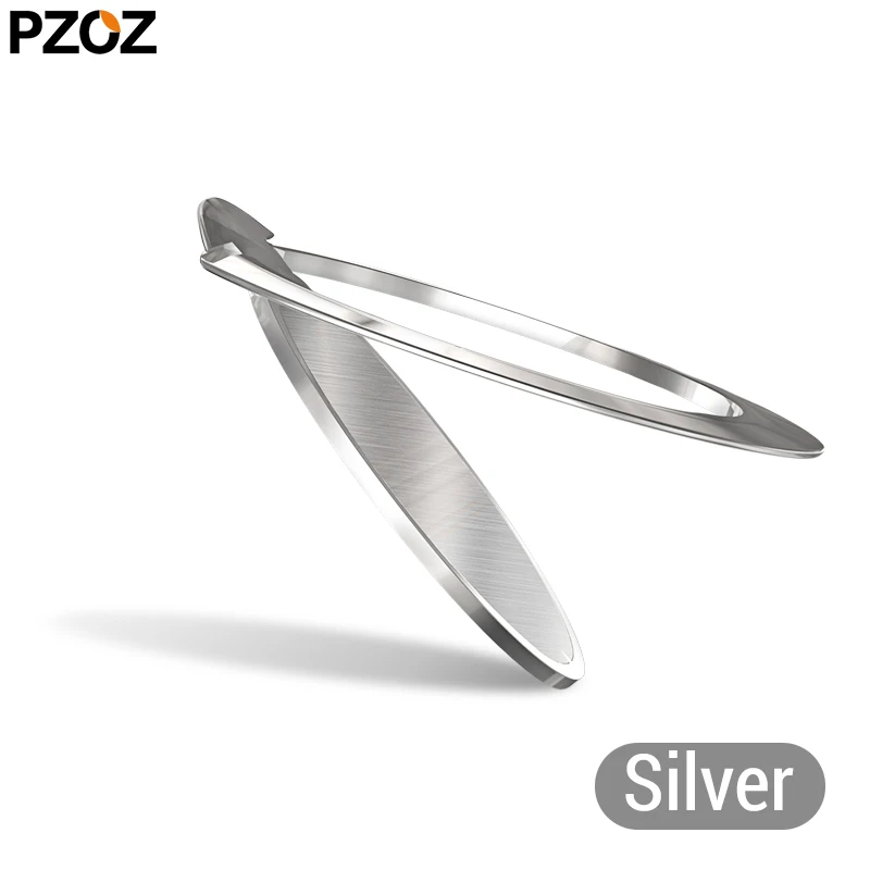 PZOZ Finger Ring Holder for Samsung S9 S8 General Phone ring 360 Degree phone stand Magnetic Car Bracket Stand Phone Accessories - Цвет: Silver