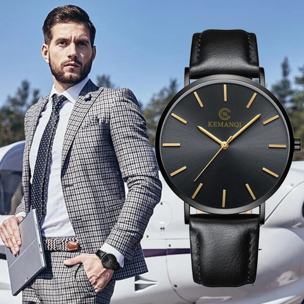 Relogio Masculino Топ бренд часы ультра тонкие кварцевые мужские Бизнес наручные модные