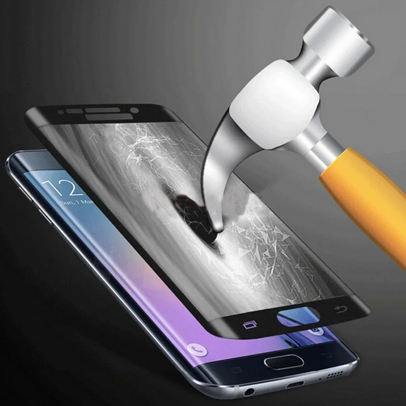 Крышка для телефона, которая полностью закрывает переднюю часть корпуса закаленное стекло для samsung Galaxy S6 S6 Edge S7 S7 edge S6 Edge Plus Защитная пленка для экрана