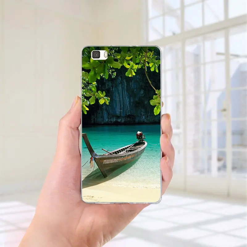 Soft Silicone TPU for Huawei P8 P9 P10 P20 P30 Honor 6X 7X 7 9 Mate 10 Pro Lite P Smart Coque Shell Bags Nature Shine Breeze