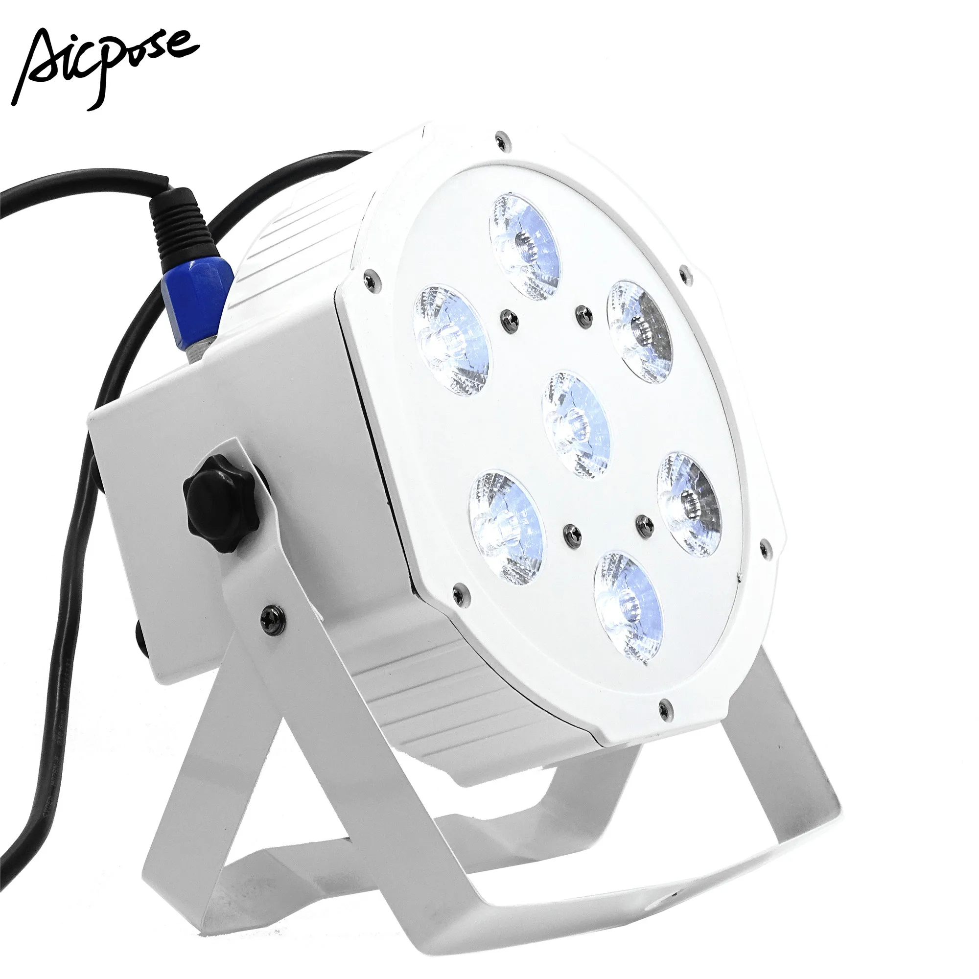 12 шт./лот 7x12 Вт дистанционный светодиодный par свет 7*12 Вт RGBW 4в1 dmx512 Диско Свет профессиональное студийное диджейское оборудование с футляром