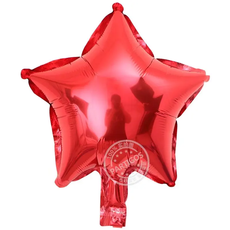 Хит, 10 шт./лот, 10 дюймов, Звездные шары, сердце, пятиточечное сердце, воздушный шар для свадьбы, дня рождения, вечеринок, надувные шары - Цвет: red star