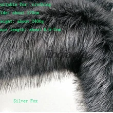 Высококачественное пальто из искусственного меха с имитацией серебристой лисы и коричневой лисы; плюшевая ткань