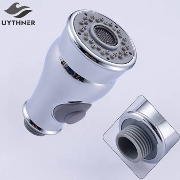 

Uythner Modern Chrome Polished Kitchen Faucet Replacement Handheld Sprayer 1/2" Connection