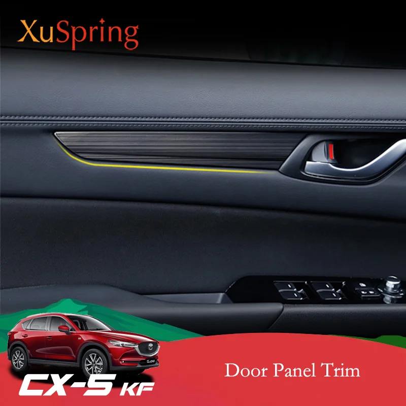 Панель крышек дверных перьев для Mazda CX5 2017 2020 KF декоративные наклейки на полосы