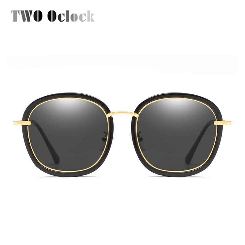 TWO Oclock Korean Fashion Polarized Sunglasses Women Brand Designer Oversized Sun Glasses Female