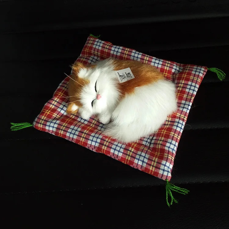 Kawaii моделирование звучание спальный кошек Плюшевые игрушки для детей моделирования кошки Животные плюшевая кукла любимый день рождения