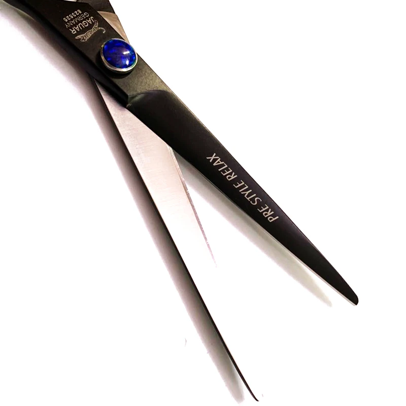 8 дюймов JAGUAR бренд Германия полностью Черные ножницы для волос салон резка филировочные ножницы для волос парикмахерские F-17