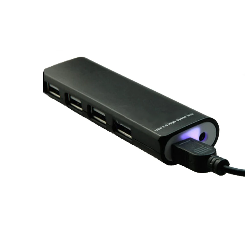 Черный высокая скорость 4 порты USB Hub 2 0 Splitter адаптер для OS 8 6 или выше портативных
