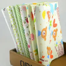 Дизайн 45 см x 50 см 7 штук жир четверти Хлопок Ткань комплект для постельных принадлежностей простыня и покрывало шитье "свежая весна" W3A3-3