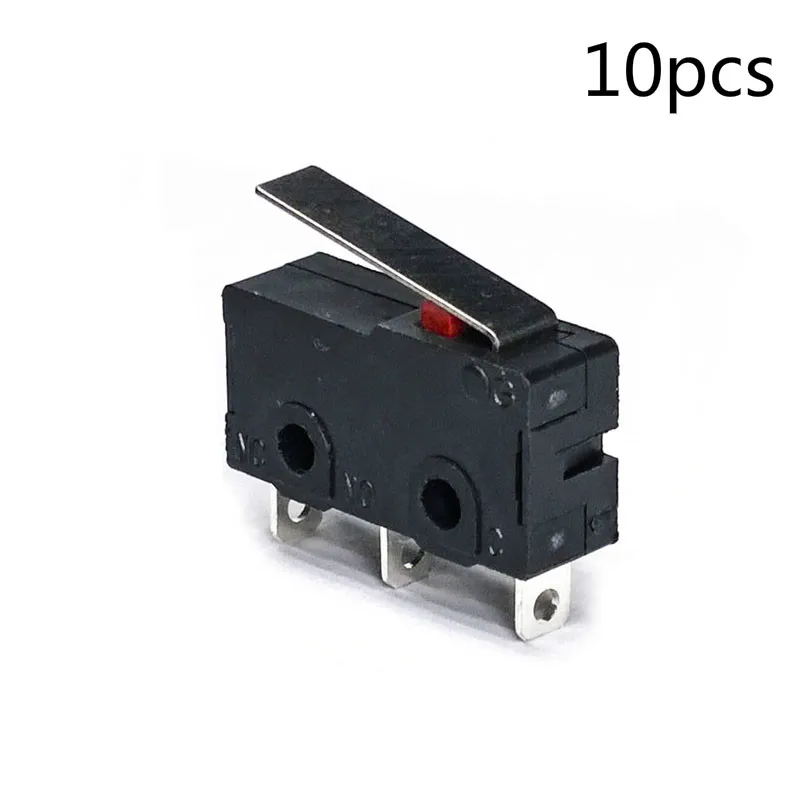 

10 pcs/lot KW11 Pulley 250V 5A 3 Pin Bouton Poussoir Metal Interrupteur Micro Switch Arm SPDT Snap Action LOT