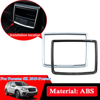 

Car Styling ABS Rear Outlet Sequins For Subaru Forester SK 2019 Car Interior Frame Back Air Vent Sequin Auto Accessories Sticker