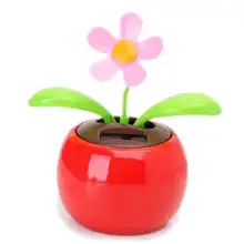 TOYL откидной клапан цветок на солнечной батарее украшение автомобиля цветочный горшок качели танцы игрушка автомобиль аксессуары